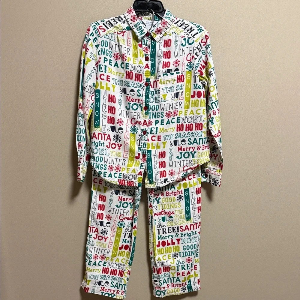 Sleep Sense Flannel Christmas Pajamas - Picture 1 of 9